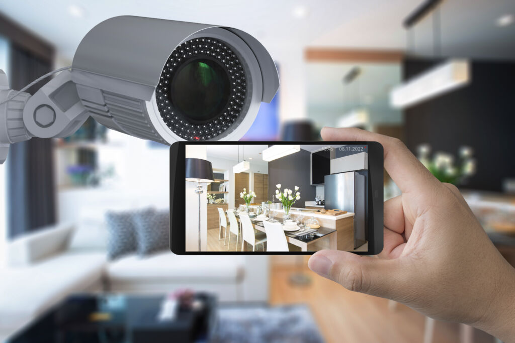 HD Security Camera and a mobile app with the view of the camera