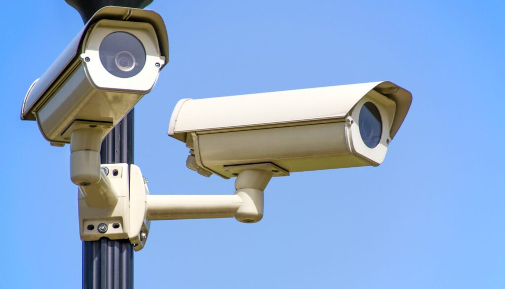 HD Security Cameras Watching Over A Property